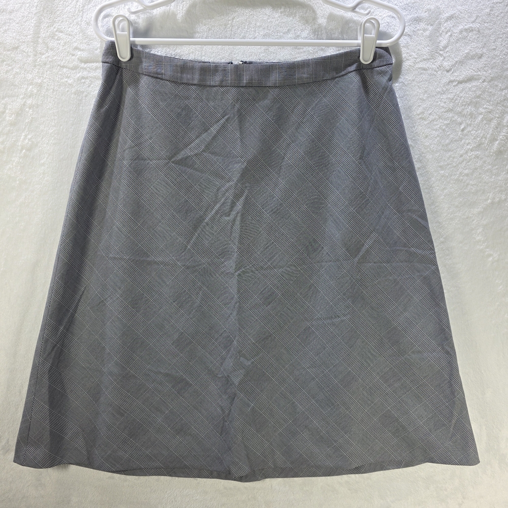 Talbots Womens Skirt Petite Blue & White Size 8P